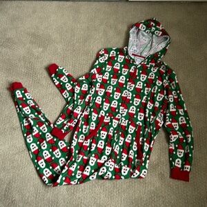 Santa faces Christmas onsie